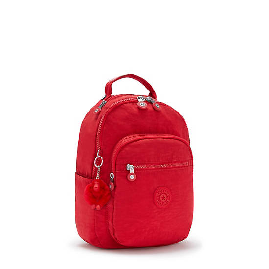 Kipling Seoul Small Tablet Backpack Red Dark Red | K-2304198