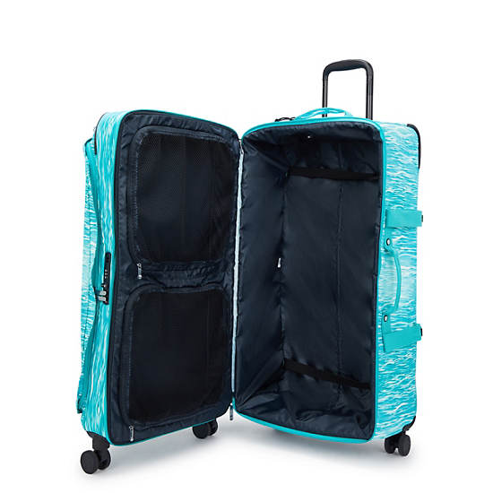 Kipling Spontaneous Large Printed Luggage Light Turquoise | K-2683074