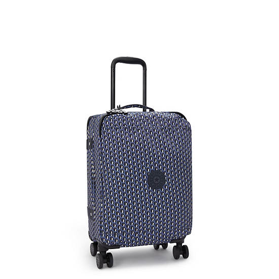 Kipling Spontaneous Small Printed Luggage Blue | K-0531269