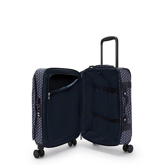 Kipling Spontaneous Small Printed Luggage Blue | K-0531269