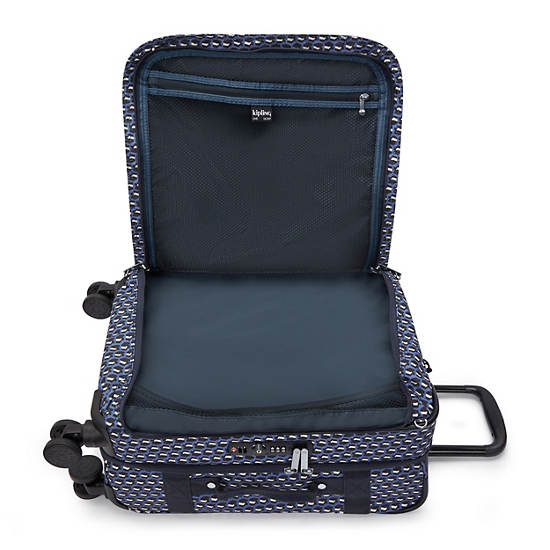 Kipling Spontaneous Small Printed Luggage Blue | K-0531269