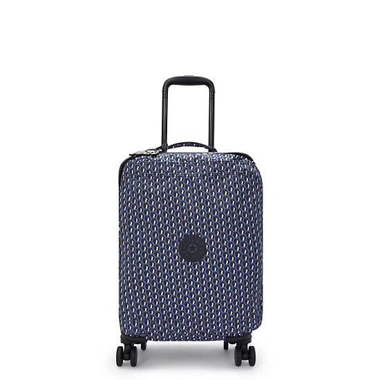 Kipling Spontaneous Small Printed Luggage Blue | K-0531269