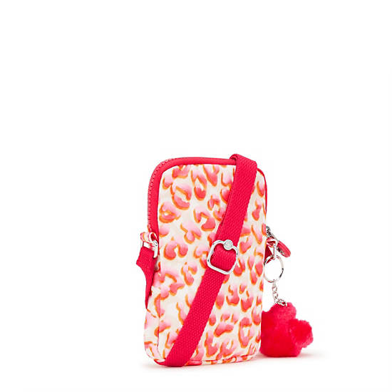 Kipling Tally Printed Phone Bag Pink | K-2437960