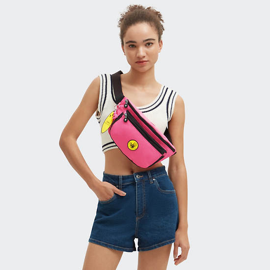 Kipling Yasemina Extra Large Body Glove Waist Bags Pink | K-5617420