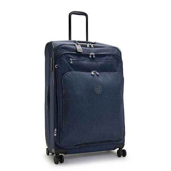 Kipling Youri Spin Large 4 Wheeled Luggage Blue | K-4039816