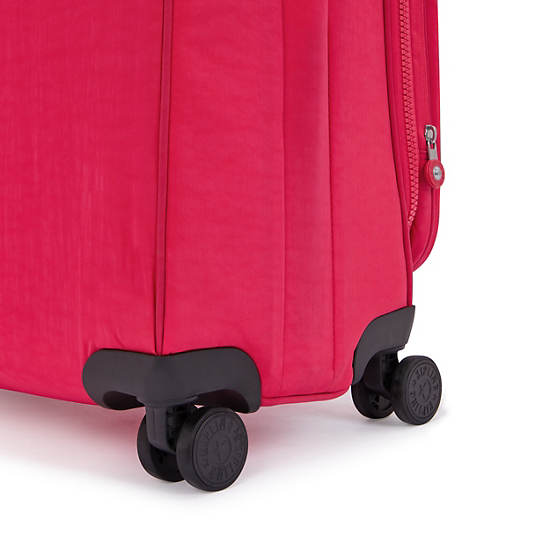 Kipling Youri Spin Large 4 Wheeled Luggage Pink | K-2985371